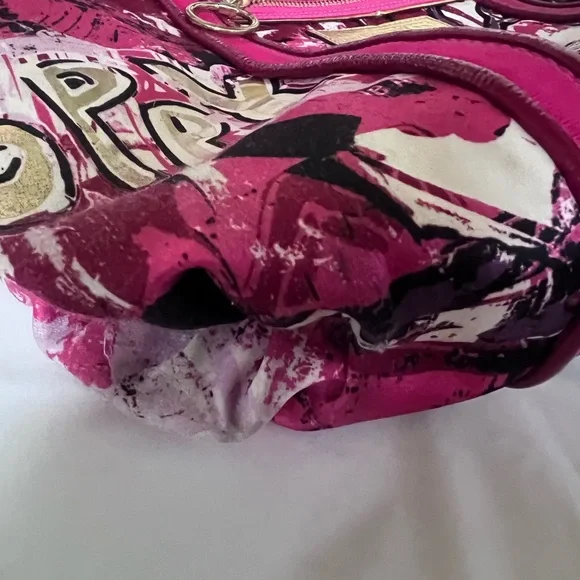 SOLD Coach Poppy Graffiti Graphic Tote Bag - Picture 4 of 13